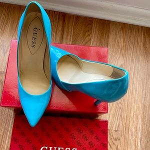 Sky blue colored heels size 8 from Guess